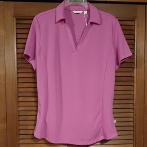 NWT Lady Hagen Short Sleeve Polo Top